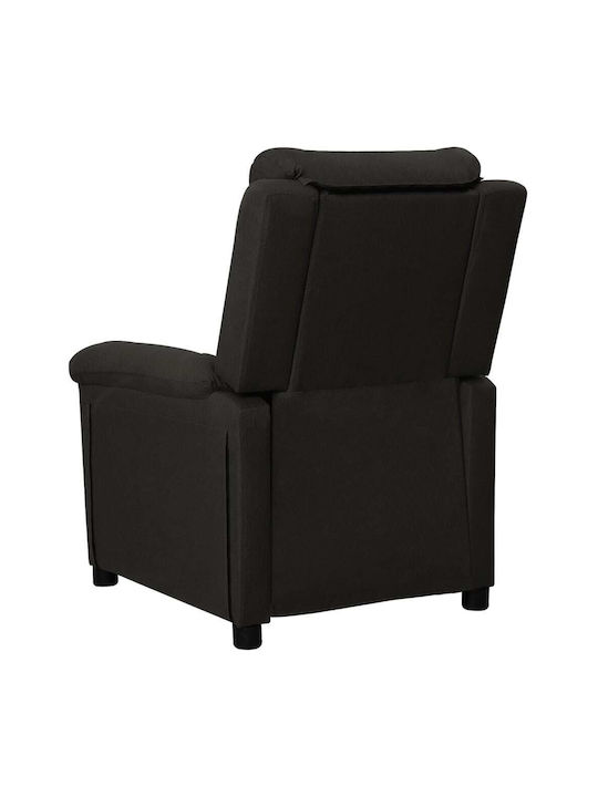 Fotoliu Relax cu Puf Negru 74x92x101.5cm