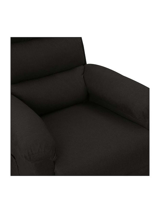 Fotoliu Relax cu Puf Negru 74x92x101.5cm