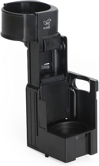 Car Cup Holder Foldable 2 Positions for Console for Mercedes CLS C219 2004-2012 / E-Class W211 2002-2009 in Black Color