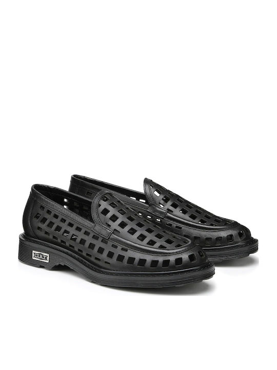 Δερμάτινα Γυναικεία Loafers σε Μαύρο Χρώμα