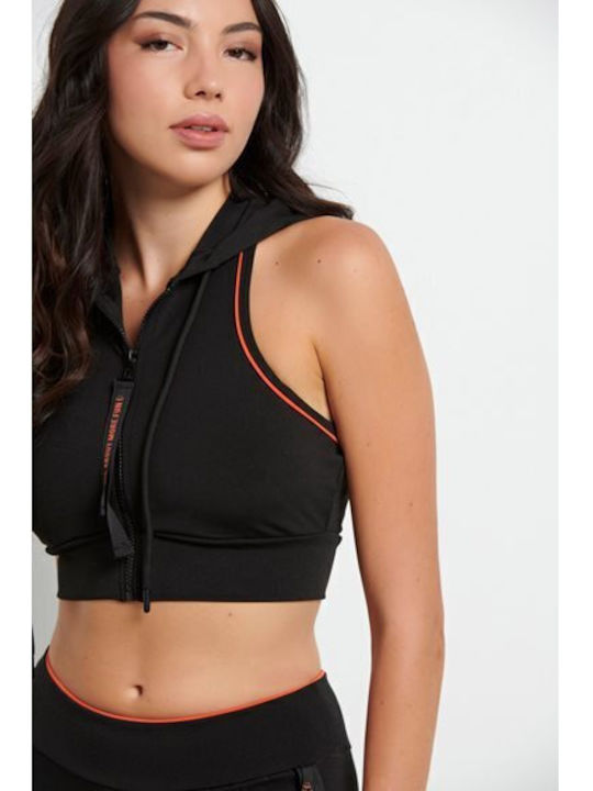 Women's Sports Bra without Padding Black