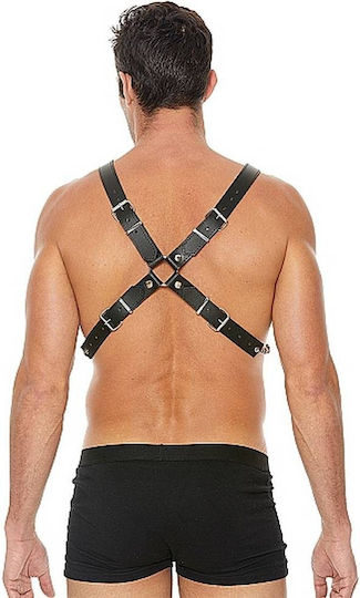 Shots Ouch Men's Chain Harness Black