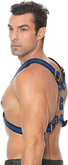 Shots Ouch Scottish Harness Blue