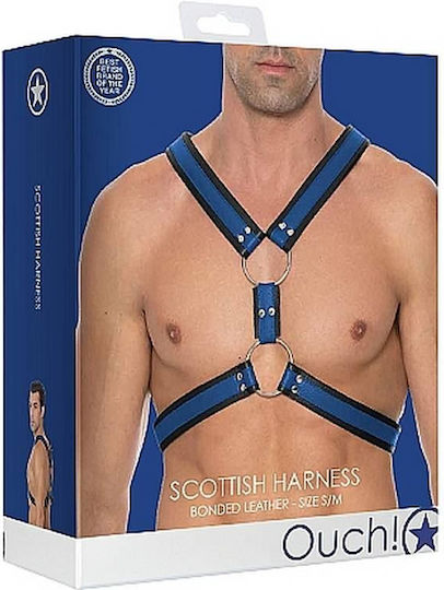 Shots Ouch Scottish Harness Blue