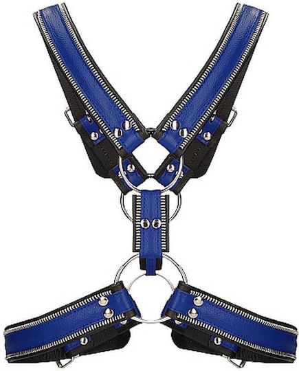 Shots Ouch Z Series Scottish Leather Harness Blue