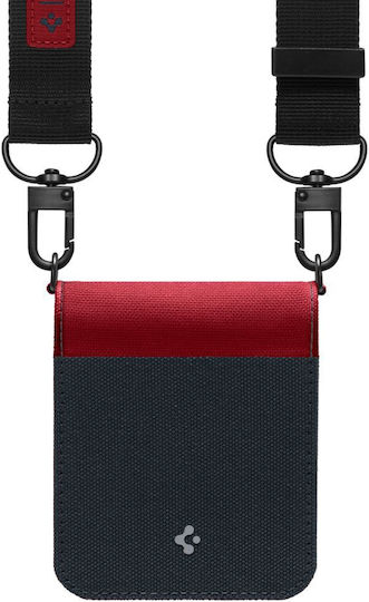 Spigen Compoty Back Cover Δερματίνης με Λουράκι Ladybug (Galaxy Z Flip4)