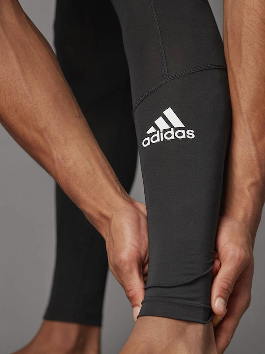 adidas Techfit Ανδρικό Αθλητικό Κολάν Compression Μακρύ Μαύρο