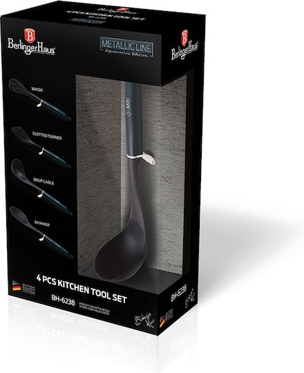 Berlinger Haus Σετ Kochutensilien 4Stück Schwarz Metallic Line