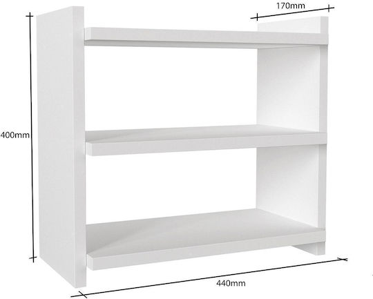 ArteLibre Επιτραπέζια Βάση Abell Ξύλινη 44x17x40εκ. Λευκή