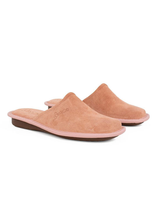 Castor Anatomic Anatomic Leather Women's Slippers Salmon