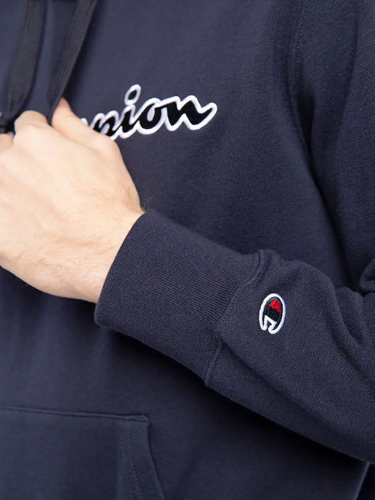Sweatshirt with Hood Navy Blue