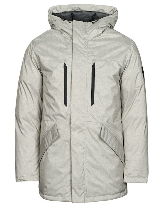 Winter Jacke Parka Asphalt Melange Gray