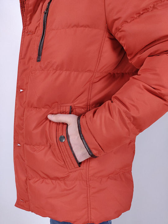Winter Jacke Orange