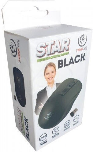 Rebeltec Star Ασύρματο Ποντίκι Μαύρο