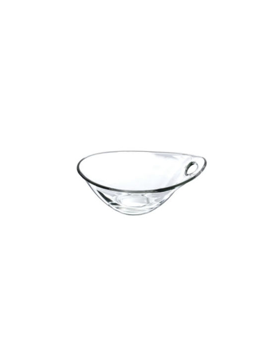 Borgonovo Practica Bol de Servire Oval Sticlă Transparent 14x14buc 1buc