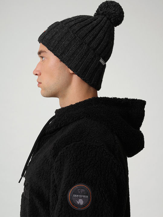 Fea 2 Beanie Unisex Beanie with Rib Knit in Gray color