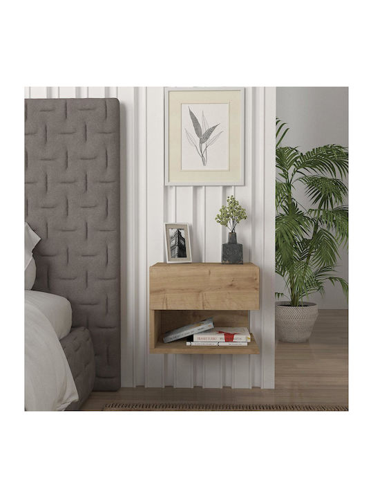 Abell Wooden Bedside Table 40x35x32cm