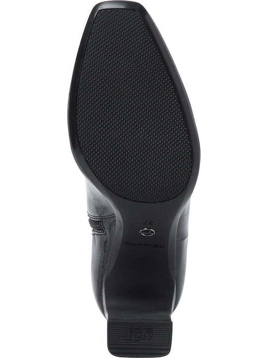 Stiefeletten Damen aus Lackleder Schwarz