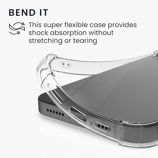 KWmobile Edge Protection Back Cover Silicon Transparent (iPhone 14 Plus)
