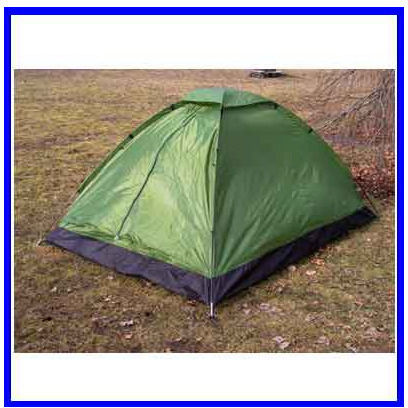 Mil-Tec Summer Camping Tent Igloo Mountaineering Khaki For 3 People Waterproof 800mm 210x210x130cm