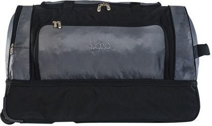Polo Trolley Amsterdam Sack Voyage 40lt Black with Wheels Fabric L41xW25xH40cm
