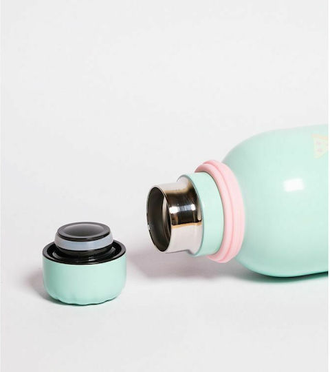 Grupo Erik Pusheen Foodie Kids Water Bottle Aluminium with Screw Cap Non Spill Turquoise 500ml