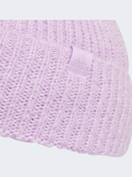 Beanie Beanie Knitted in Lilac color