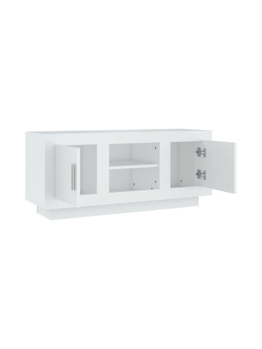 TV-Ständer Weiß M102xP35xH45cm