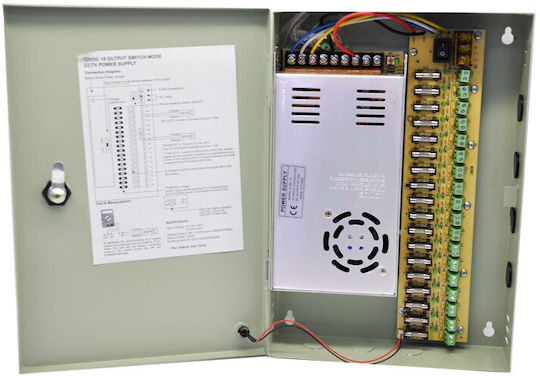 Tele PSU-1230 Power Supply for CCTV Systems 30A-12VDC