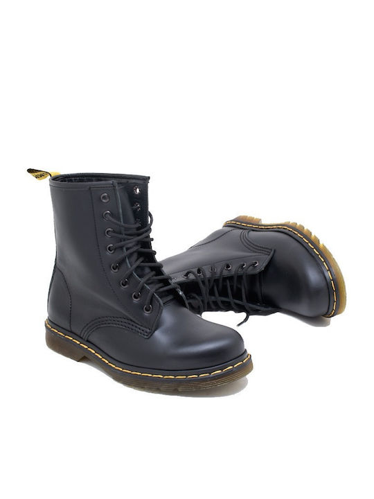 Leather Women's Ankle Boots Black