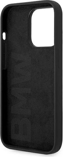 BMW Metal Logo Back Cover Plastic Negru (iPhone 14 Pro Max)