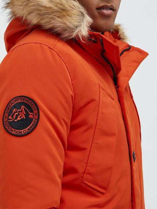 D1 Vintage Everest Winter Jacket Parka Orange