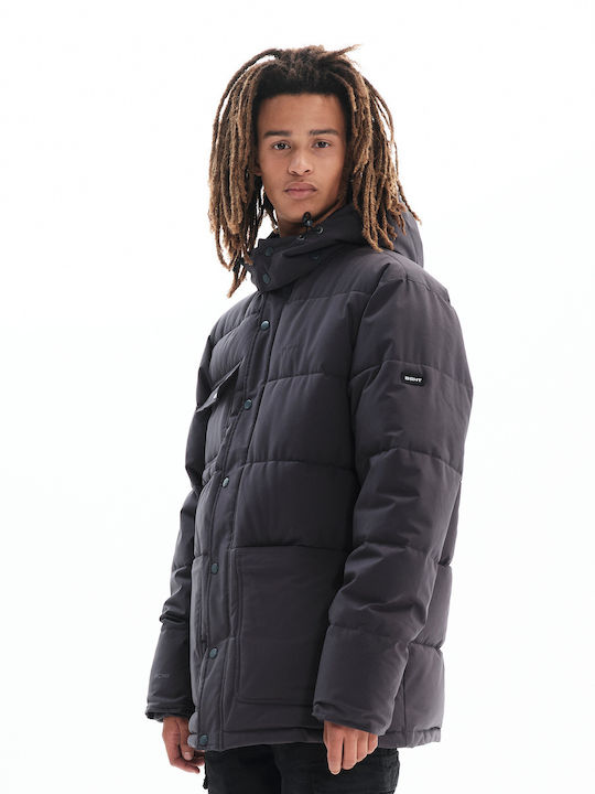 222.BM10.67 Winter Puffer Herren Jacke Ebony