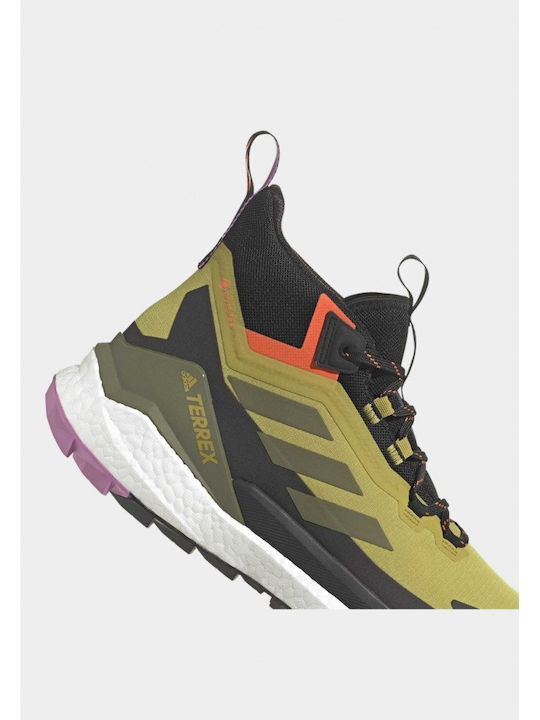 adidas Terrex Free Hiker 2 GΤΧ Men's Hiking Boots Waterproof with Gore-Tex Membrane Pulse Olive / Focus Olive / Impact Orange