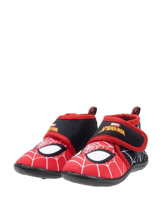 Spiderman Kids Slipper Ankle Boot Red