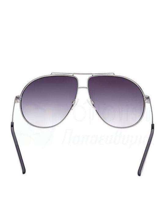 Guess Women's Sunglasses with Brown Tartaruga Metallic Frame and Grey Gradient Lenses GU5208 08B