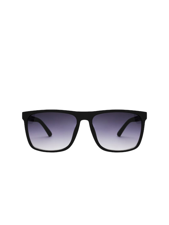 Volano Sunglasses with Black Plastic Frame and Black Gradient Lens 01-8806-1