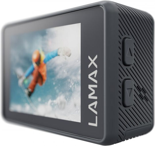 Lamax X7.2 128GB Екшън камера 4K Ultra HD Водоустойчива (с Калъф) с Екран 2" и Wi-Fi Черна