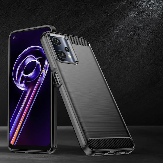 Hurtel Carbon Flexible Задна корица Силикон Черен (Realme 9 5G / 9 Pro)