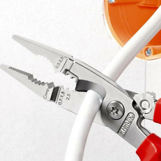 Knipex Cable Stripper Pliers with Cutter and 200mm Length With Safety Spring & Hook 1000V