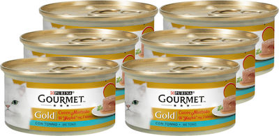 Purina Gourmet Gold Wet Food for Adult Cat in Can with Tuna 85gr