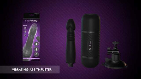 Pipedream Anal Fantasy Elite Collection Vibrating Ass Thruster Analvibrator mit kabelloser Funktion Schwarz 30.5cm