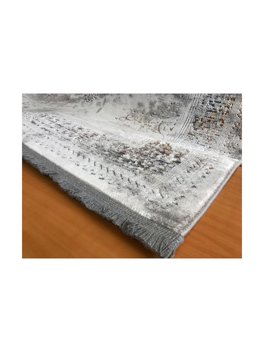 Koulis Carpets Rainbow 5563E Modern Bedroom Rug Set Gray 3 Pieces