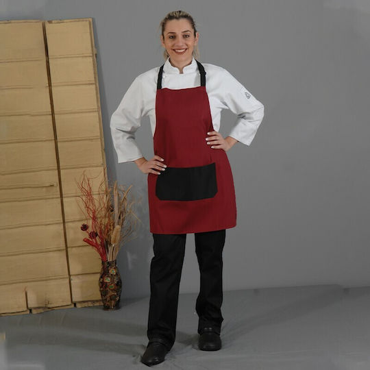 Tips Apron Full Body Burgundy