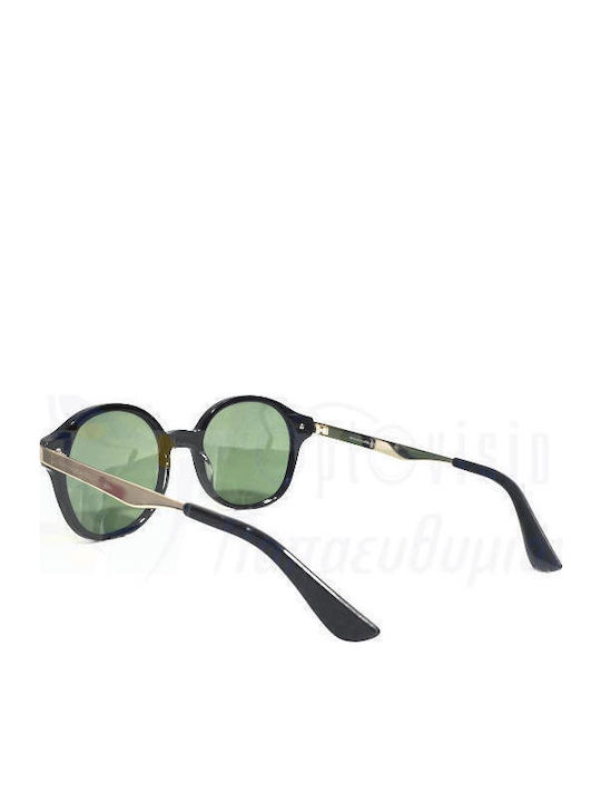 Rebecca Blu Women's Sunglasses with Black Frame and Green Lens RB8610 GR01