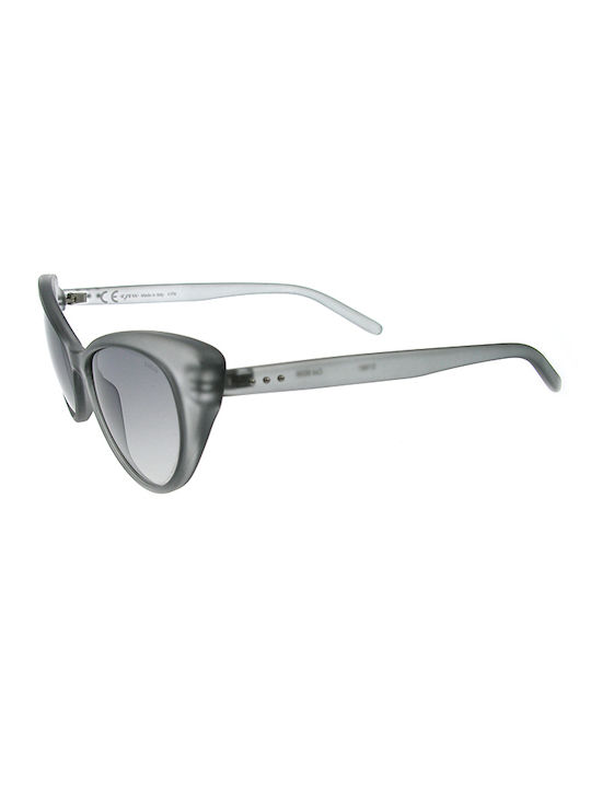 Exess Women's Sunglasses with Gray Plastic Frame and Gray Gradient Lens S1891 8038