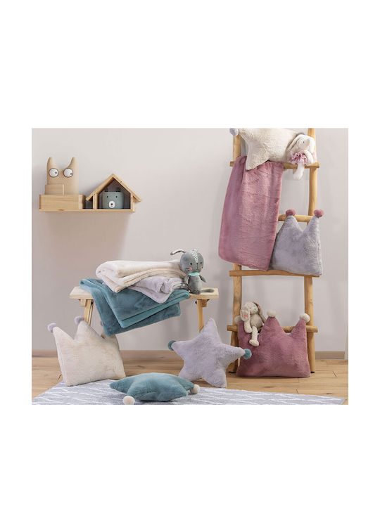 Nef-Nef Homeware Kids Decorative Pillow Baby Star Turquoise 45x45cm