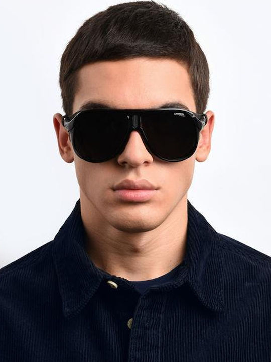 Carrera Hyperfit Ochelari De Soare Pentru Bărbați Cu Ramă Neagră Din Plastic Și Lentile Gri 21S 807/IR