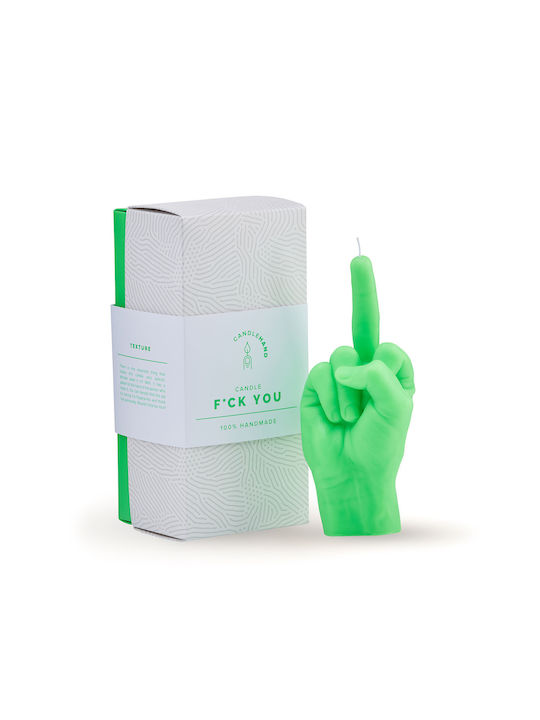 Candlehand Dekorative Candle F*ck You Grünes 380gr