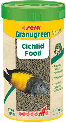 Sera Granugreen Cichlid Food Granules with Spirulina 100ml